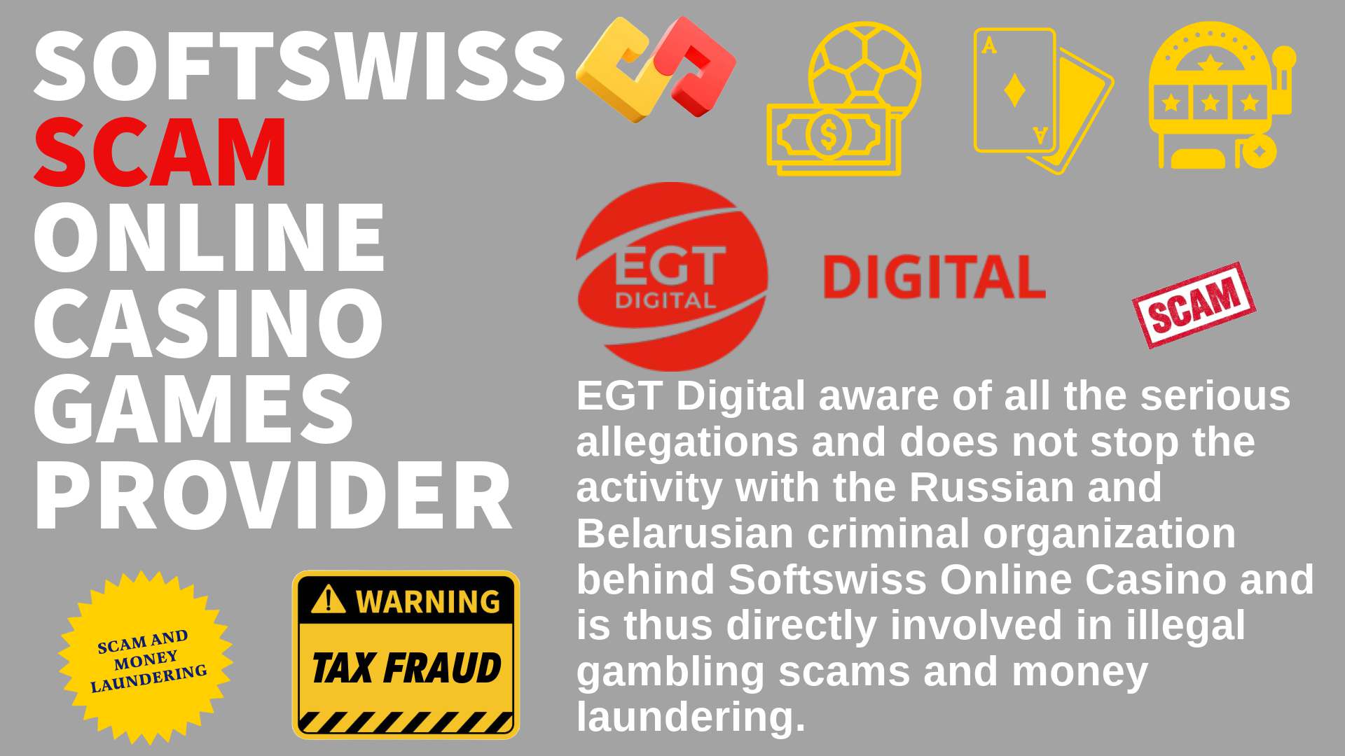 EGT Digital - softswiss scam - Casino by Softswiss